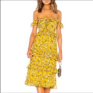 Tularosa Lily Dress in Yellow